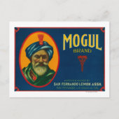Mogul Lemon LabelSan Fernando, CA Postkarte (Vorderseite)