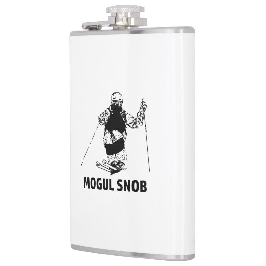Mogul-Ski-Snob Flachmann (Links)