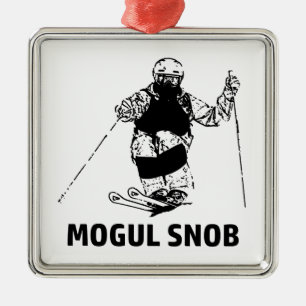 Mogul-Ski-Snob Ornament Aus Metall