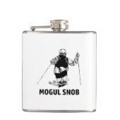 Mogul Skiing Snob Flachmann (Vorderseite)