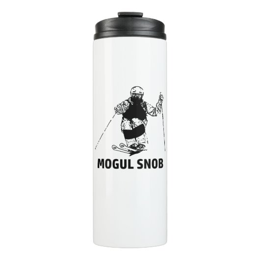 Mogul Skiing Snob Thermosbecher (Vorderseite)