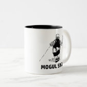 Mogul Skiing Snob Zweifarbige Tasse (VorderseiteRechts)