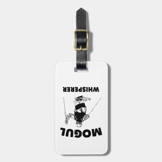 Mogul Whisperer Gepäckanhänger (Vorderseite vertikal)
