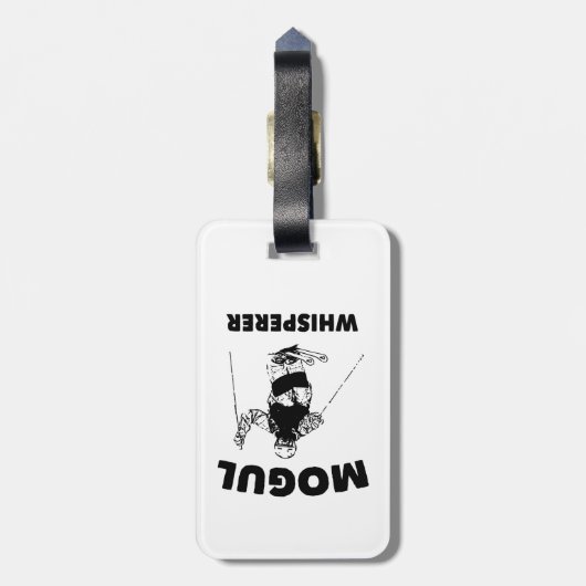 Mogul Whisperer Gepäckanhänger (Rückseite vertikal)