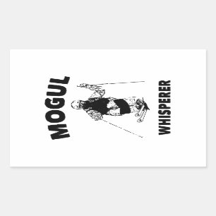 Mogul Whisperer Rechteckiger Aufkleber