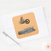 Mogule der amerikanischen Lokomotive Quadratischer Aufkleber (Umschlag)