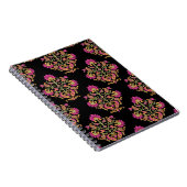 Moguler Blumenpaisley, nahtloses Design. Notizblock (Rechte Seite)
