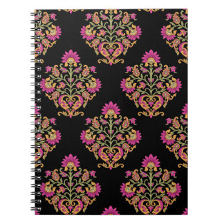 Moguler Blumenpaisley, nahtloses Design. Notizblock