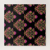 Moguler Blumenpaisley, nahtloses Design. Puzzle (Horizontal)
