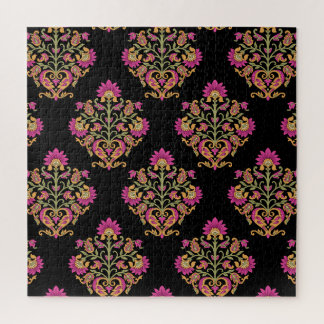 Moguler Blumenpaisley, nahtloses Design. Puzzle