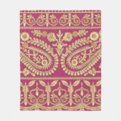 Mogulkunst. Indianisches antikes Gold b Fleecedecke (Vorderseite)