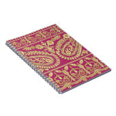 Mogulkunst. Indianisches antikes Gold b Notizblock (Rechte Seite)