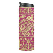 Mogulkunst. Indianisches antikes Gold b Thermosbecher (Nach rechts gedreht)