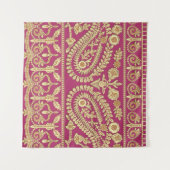 Mogulkunst. Indianisches antikes Gold b Wandteppich (Vorderseite (Horizontal))