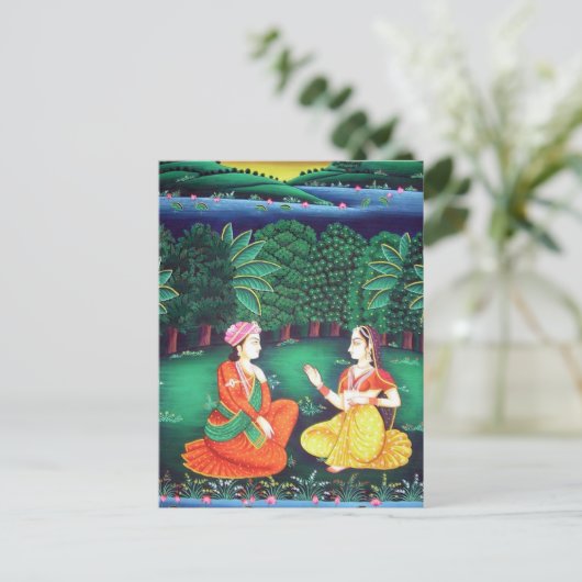 Mogulkunst Postkarte (Stehend Vorderseite)