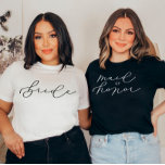 MOH Niedliches Script Bachelorette/Brautparty T-Shirt<br><div class="desc">Jeden Tag fügen wir neue Designs hinzu!</div>
