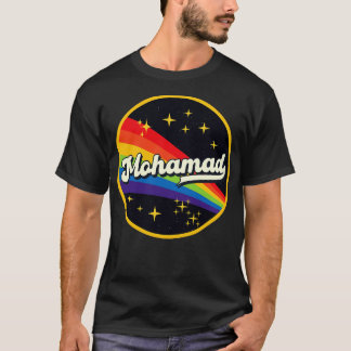 Mohamad Regenbogen im Weltraum im Vintage-Stil T-Shirt