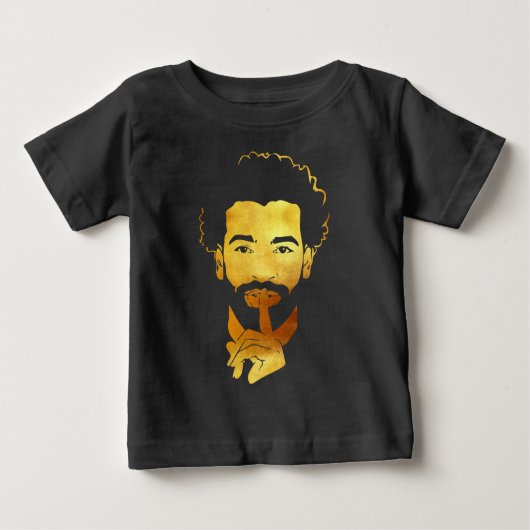 Mohamed Salah, der ägyptische König Fußball Baby T-shirt (Vorderseite)