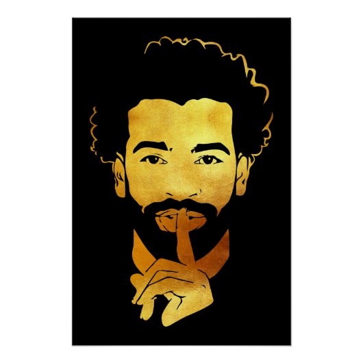Mohamed Salah, der ägyptische König Fußball Poster (Vorderseite)