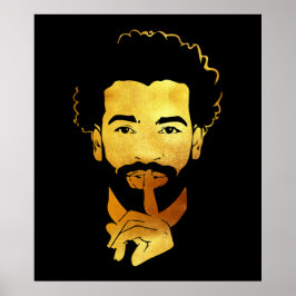Mohamed Salah, der ägyptische König Fußball Poster
