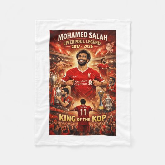 Mohamed Salah Fleecedecke (Vorderseite)
