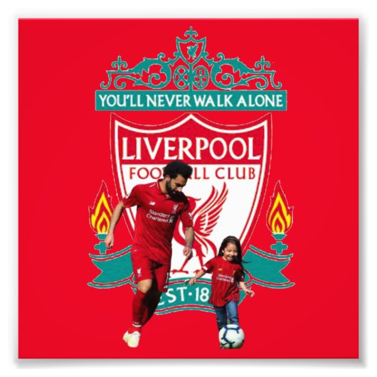 Mohamed Salah und Liverpool. Fotodruck (Vorne)