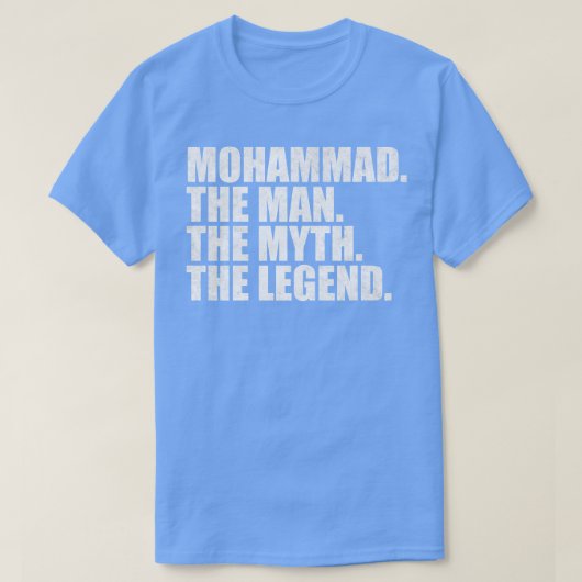 Mohammad Mohammad Name Mohammad Vorname T-Shirt (Design vorne)