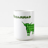 Mohammad Name mit Highland Cow, Coffee Tasse (Mittel)