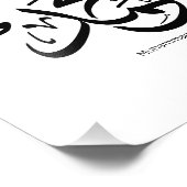 Mohammed in arabisch, der Name Mohammed Kalligraph Fotodruck (Ecke)