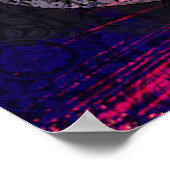 Mohammed (Pbuh), moderne Kalligraphie.. Poster (Ecke)