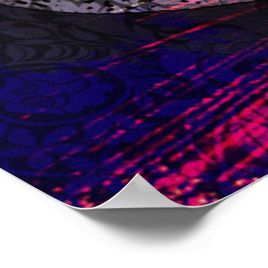 Mohammed (Pbuh), moderne Kalligraphie.. Poster (Ecke)