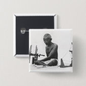 Mohandas Karamchand Gandhi Button (Vorne & Hinten)