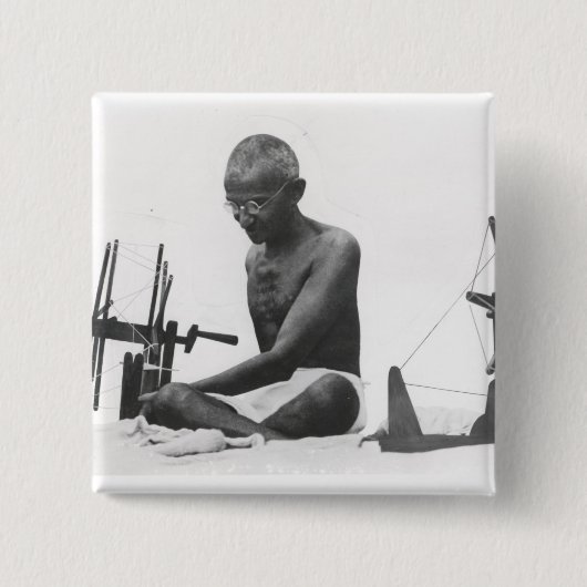 Mohandas Karamchand Gandhi Button (Vorderseite)