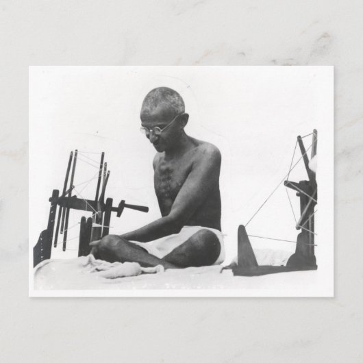 Mohandas Karamchand Gandhi Postkarte (Vorderseite)