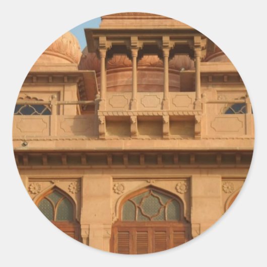 Mohatta Palace Museum: Iconic Design Runder Aufkleber (Vorderseite)