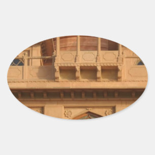 Mohatta-Palast-Museum: Ikonisches Design Ovaler Aufkleber