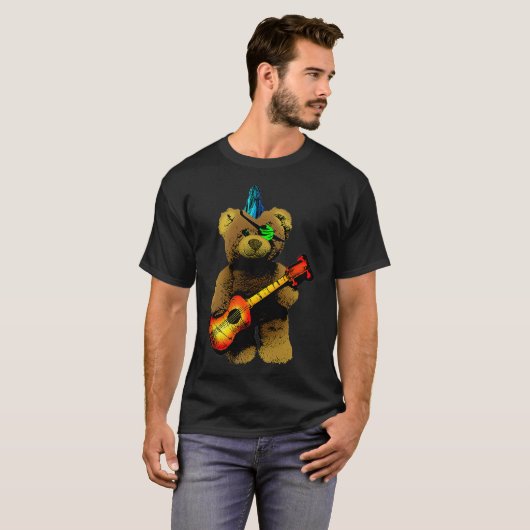 Mohawk Bear Premium T-Shirt (Vorne ganz)
