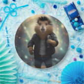 "Mohawk Capybara: Rockin' der Fluss!" Pappteller (Party)