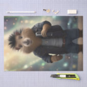 "Mohawk Capybara: Rockin' der Fluss!" Seidenpapier (Handwerk)