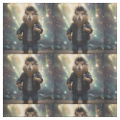 "Mohawk Capybara: Rockin' der Fluss!" Stoff (Muster)