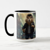 "Mohawk Capybara: Rockin' der Fluss!" Tasse (Links)