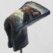 Mohawk Capybara Rockstar, Golf Putter Cover Headcover (3/4 Vorderseite)