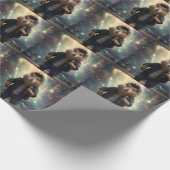 "Mohawk Capybara: Rockt den Fluss!" Geschenkpapier (Ecke)