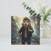 "Mohawk Capybara: Rockt den Fluss!" Save The Date (Stehend Vorderseite)