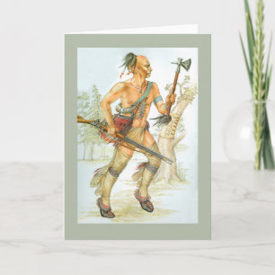 Mohawk-Krieger Feiertagskarte