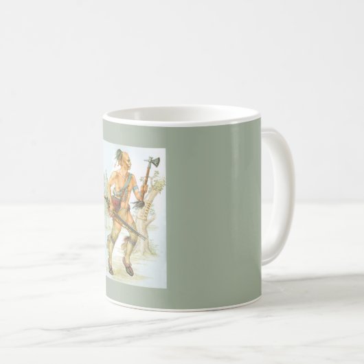 Mohawk-Krieger Kaffeetasse (VorderseiteRechts)