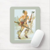 Mohawk-Krieger Mousepad (Mit Mouse)