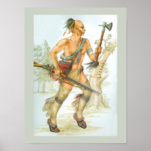 Mohawk-Krieger Poster (Vorne)