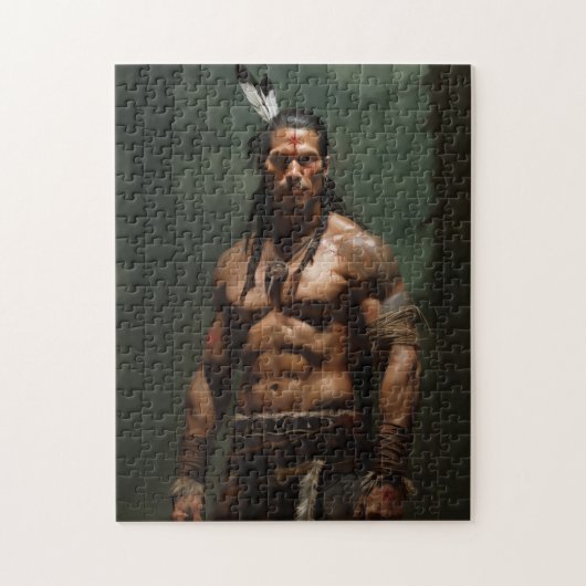 Mohawk-Krieger Puzzle (Vertikal)