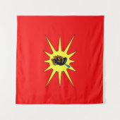 Mohawk-Krieger Wandteppich (Vorderseite (Horizontal))